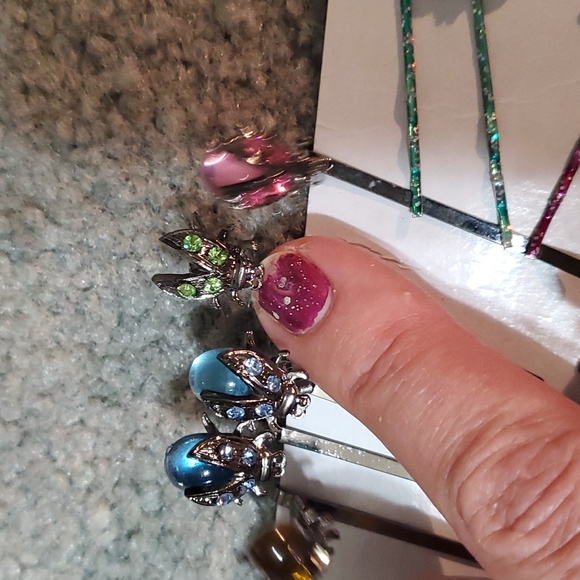 90s lady bug butter fly springy hair clips and dragonfly Bobby pins. - Picture 7 of 7